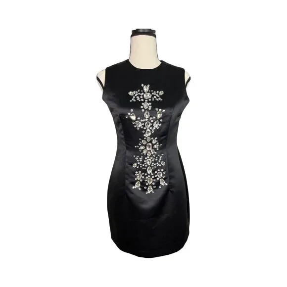 cynthia rowley dress black Christopher Kane Abstract Boning Viscose Blend Dress – Runway Catalog